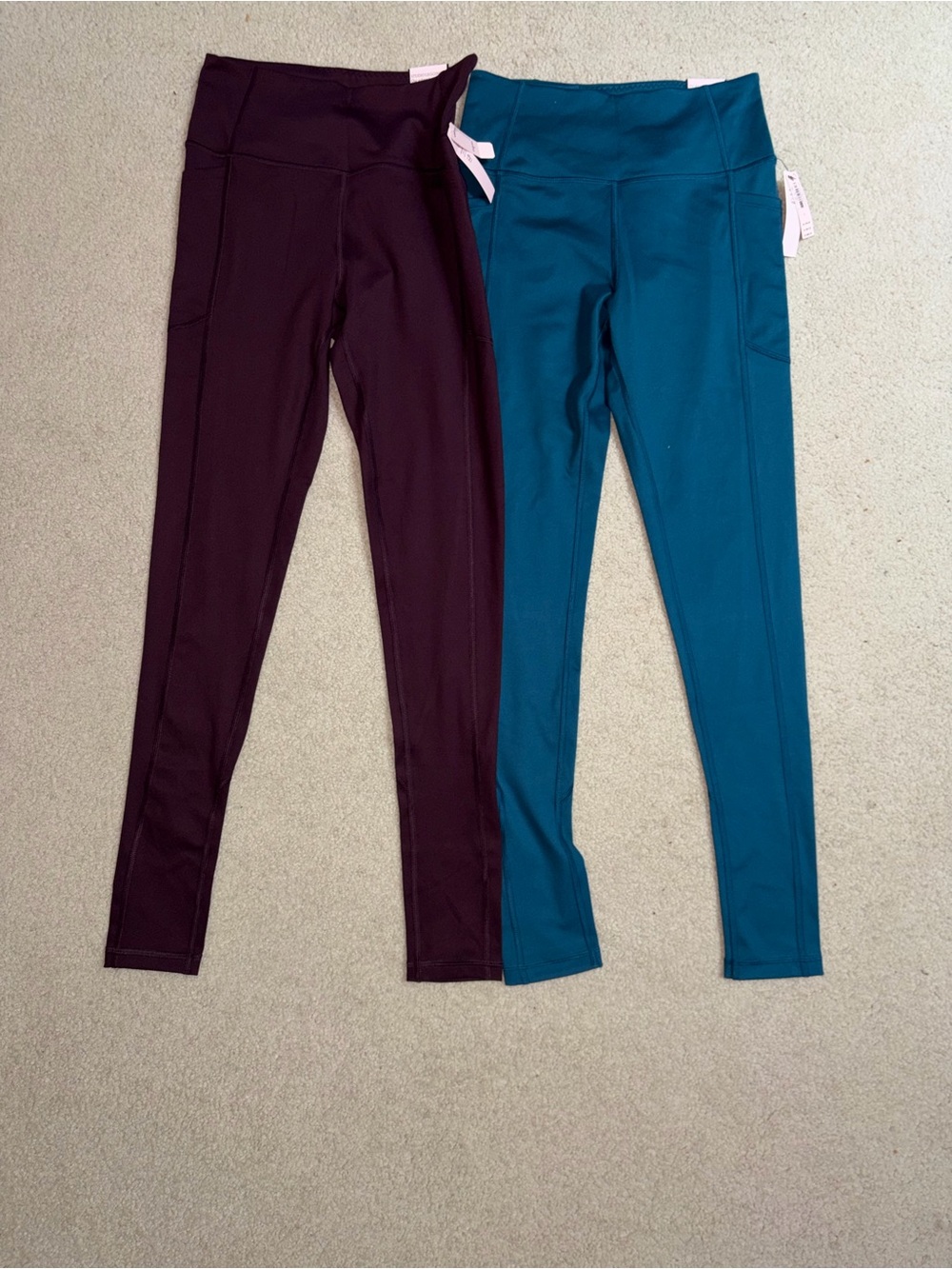 Set Of Two Victoria’s Secret Workout Legging, Med 6/8 Tall NWT